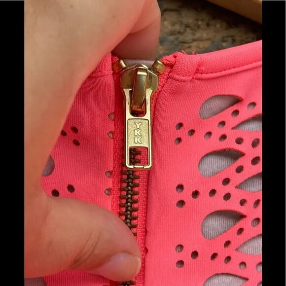 MANOUSH CORAL DRESS SIZE 10 - Picture 9 of 9